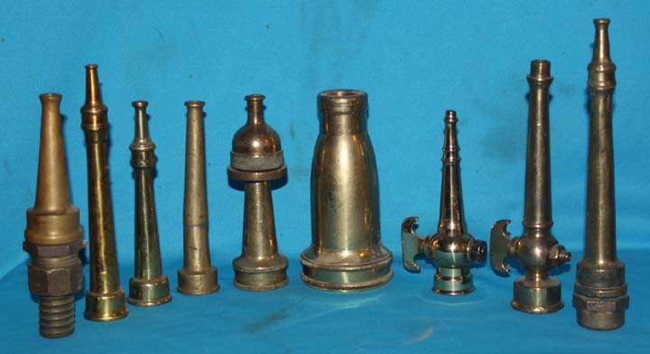 ONE LEFT London Vintage 1 Brass Fire Service Radial Branch Nozzle 